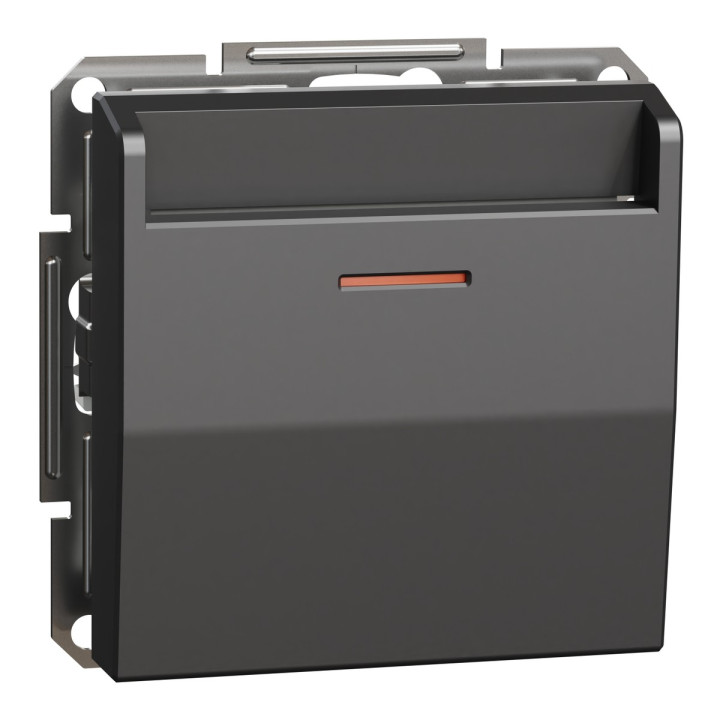 Вимикач картковий Schneider Electric EPH6200171 Asfora, антрацит, пластик, для врізного монтажу · Schneider Electric · schneider-electric-eph6200171