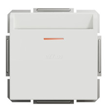 Вимикач картковий Schneider Electric EPH6270121 Asfora, 10A, білий, пластик, ip20, з підсвіткою, для врізного монтажу