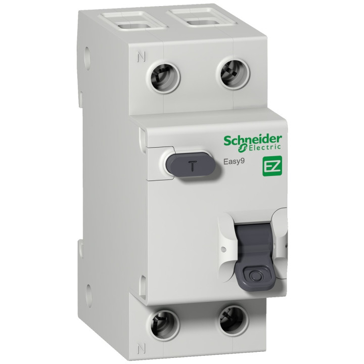 Диференціальний автомат Schneider Electric EZ9D34610 Easy9, 1P＋N, 10A, C, 4.5kA, 30mA, AC, на DIN-рейку · Schneider Electric · schneider-electric-ez9d34610