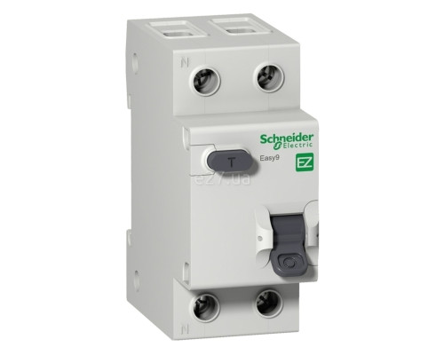 Диференціальний автомат Schneider Electric EZ9D34620 Easy9, 1P＋N, 20A, C, 4.5kA, 30mA, AC, на DIN-рейку