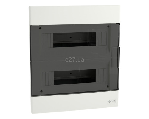 Розподільчий щит Schneider Electric EZ9EUA212 Easy9 EU 24 (2х12), 63A, білий, пластик, ip40, для врізного монтажу