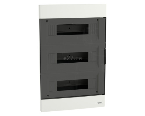 Розподільчий щит Schneider Electric EZ9EUA312 Easy9 EU 36 (3х12), 80A, білий, пластик, ip40, для врізного монтажу