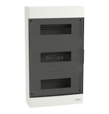 Розподільчий щит Schneider Electric EZ9EUC312 Easy9 EU 36 (3х12), 80A, білий, пластик, ip40, для накладного монтажу