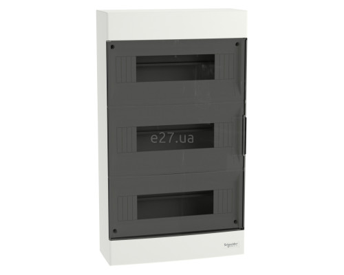 Розподільчий щит Schneider Electric EZ9EUC312 Easy9 EU 36 (3х12), 80A, білий, пластик, ip40, для накладного монтажу