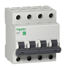 Автоматичний вимикач Schneider Electric EZ9F34463 Easy9, 4P, 63A, C, 4.5kA, на DIN-рейку