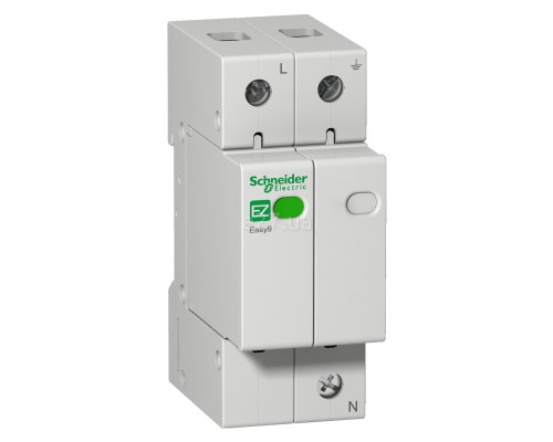 Пристрій захисту від імпульсних перенапруг (ПЗІП) Schneider Electric EZ9L33620 Easy9 230V, 20kA, 1P＋N, на DIN-рейку