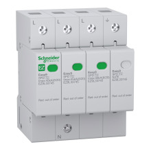 Пристрій захисту від імпульсних перенапруг (ПЗІП) Schneider Electric EZ9L33745 Easy9 400V, 45kA, 3P＋N, на DIN-рейку · Schneider Electric · schneider-electric-ez9l33745
