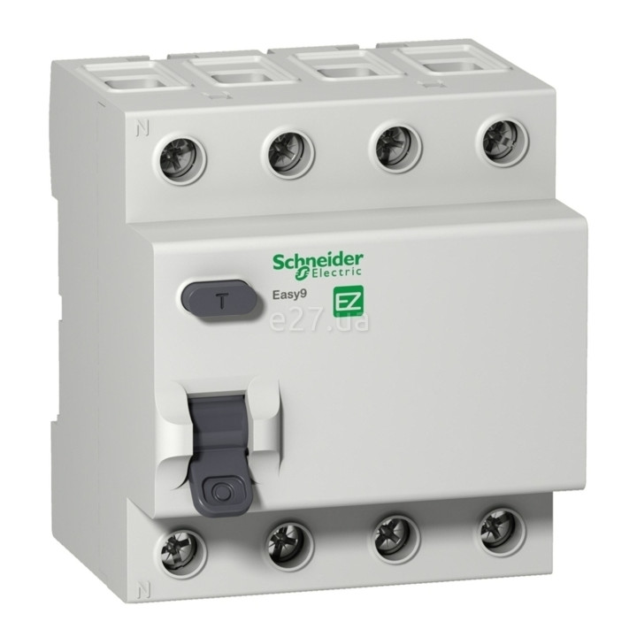 Вимикач диференціального струму, УЗО Schneider Electric EZ9R34440 Easy9, 4P, 40A, 30mA, AC, на DIN-рейку · Schneider Electric · schneider-electric-ez9r34440