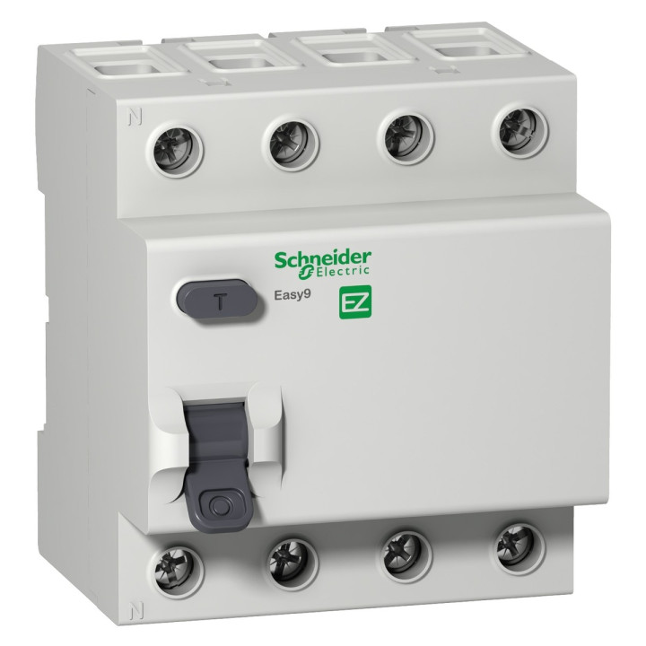 Вимикач диференціального струму, УЗО Schneider Electric EZ9R54440 Easy9, 4P, 40A, 100mA, AC, на DIN-рейку · Schneider Electric · schneider-electric-ez9r54440