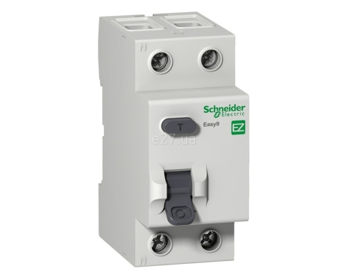 Вимикач диференціального струму, УЗО Schneider Electric EZ9R64263 Easy9, 2P, 63A, 300mA, AC, на DIN-рейку