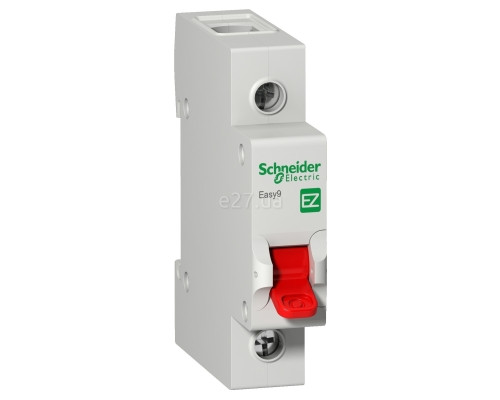 Вимикач навантаження Schneider Electric EZ9S16163 Easy9, 1P, 63A, на DIN-рейку