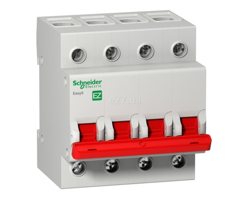 Вимикач навантаження Schneider Electric EZ9S16440 Easy9, 4P, 40A, на DIN-рейку