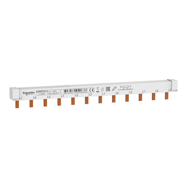 Гребінчаста шина Schneider Electric EZ9XPH312 Easy9 12, 3P, 63A · Schneider Electric · schneider-electric-ez9xph312