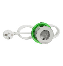 Розетковий блок в стіл Schneider Electric INS44000 Unica New System+, білий, пластик, із заземленням, Schuko, без захисної кришки, зі шторками, для врізного монтажу