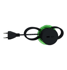 Розетковий блок в стіл Schneider Electric INS44009 Unica New System+ USB А + С, антрацит, пластик, без захисної кришки, для врізного монтажу