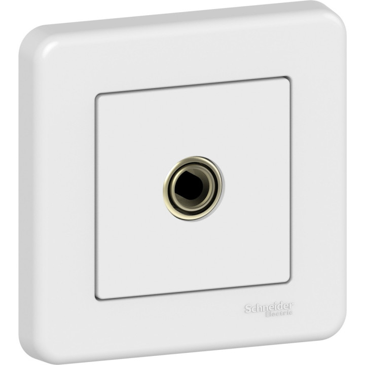 Розетка TV одиночна Schneider Electric LNA3200121 Leona, білий, пластик, для врізного монтажу · Schneider Electric · schneider-electric-lna3200121