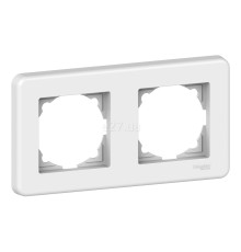 Рамка 2 поста Schneider Electric LNA5800221 Leona, білий, пластик