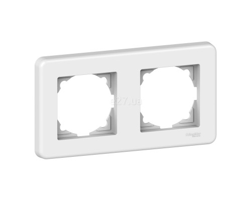 Рамка 2 поста Schneider Electric LNA5800221 Leona, білий, пластик
