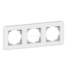 Рамка 3 поста Schneider Electric LNA5800321 Leona, білий, пластик