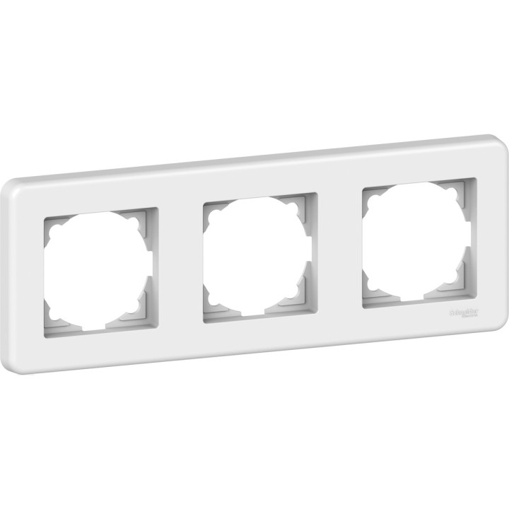 Рамка 3 поста Schneider Electric LNA5800321 Leona, білий, пластик · Schneider Electric · schneider-electric-lna5800321