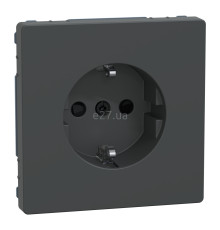 Розетка 220В Schneider Electric MEG2300-6034 Merten System D, антрацит, із заземленням, Schuko