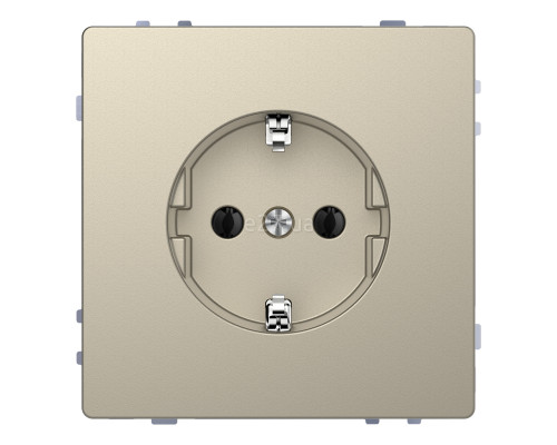 Розетка 220В Schneider Electric MEG2301-6033 Merten System D, сахара, із заземленням, Schuko