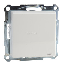 Розетка 220В Schneider Electric MEG2314-0319 Merten System M, полярно-білий, із заземленням, Schuko, ip44, із захисною кришкою