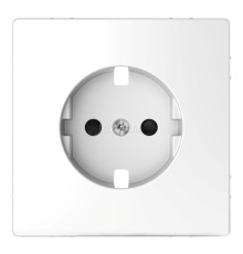 Лицьова панель розетки 220В Schneider Electric MEG2330-6035 Merten System D, білий лотос, із заземленням, Schuko
