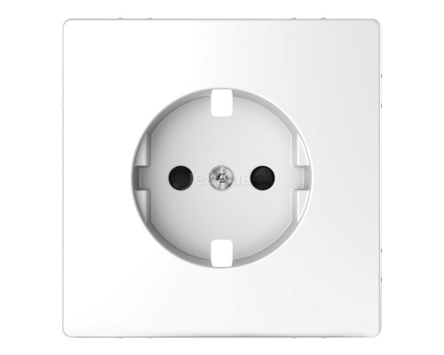 Лицьова панель розетки 220В Schneider Electric MEG2330-6035 Merten System D, білий лотос, із заземленням, Schuko