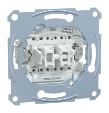 Вимикач 2-клавішний Schneider Electric MEG3128-0000 Merten QuickFlex
