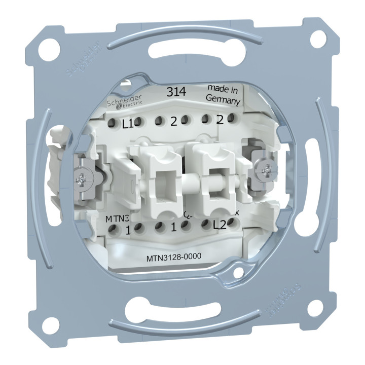 Вимикач 2-клавішний Schneider Electric MEG3128-0000 Merten QuickFlex · Schneider Electric · schneider-electric-meg3128-0000