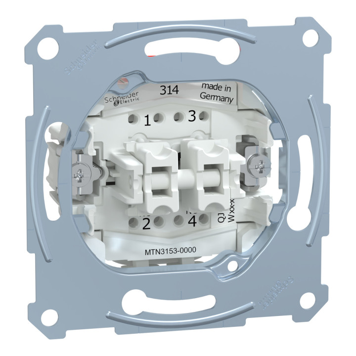 Вимикач 2-клавішний Schneider Electric MEG3153-0000 Merten QuickFlex · Schneider Electric · schneider-electric-meg3153-0000