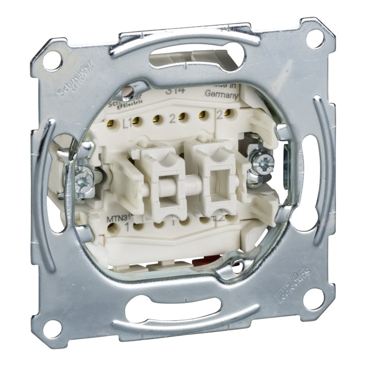 Вимикач 2-клавішний Schneider Electric MEG3159-0000 Merten QuickFlex · Schneider Electric · schneider-electric-meg3159-0000