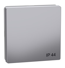 Лицьова панель вимикача Schneider Electric MEG3304-6036 Merten System D, нержавіюча сталь, ip44
