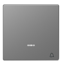 Лицьова панель вимикача Schneider Electric MEG3325-6036 Merten System D, нержавіюча сталь