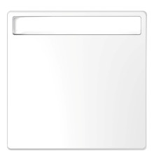 Лицьова панель з полем для напису Schneider Electric MEG3360-6035 Merten System D, білий лотос