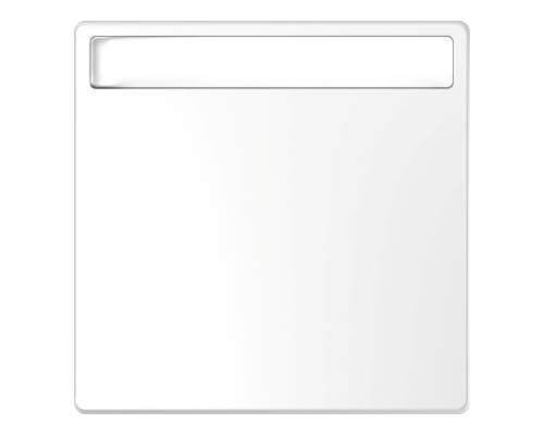 Лицьова панель з полем для напису Schneider Electric MEG3360-6035 Merten System D, білий лотос