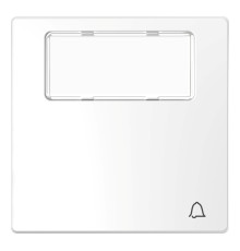 Лицьова панель з полем для напису Schneider Electric MEG3365-6035 Merten System D, білий лотос