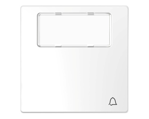 Лицьова панель з полем для напису Schneider Electric MEG3365-6035 Merten System D, білий лотос