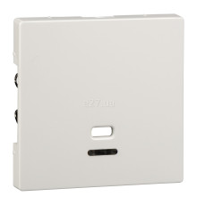Лицьова панель вимикача Schneider Electric MEG3380-0319 Merten System M, полярно-білий