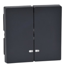 Лицьова панель вимикача Schneider Electric MEG3420-0414 Merten System M, антрацит