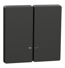 Лицьова панель вимикача Schneider Electric MEG3420-6034 Merten System D, антрацит