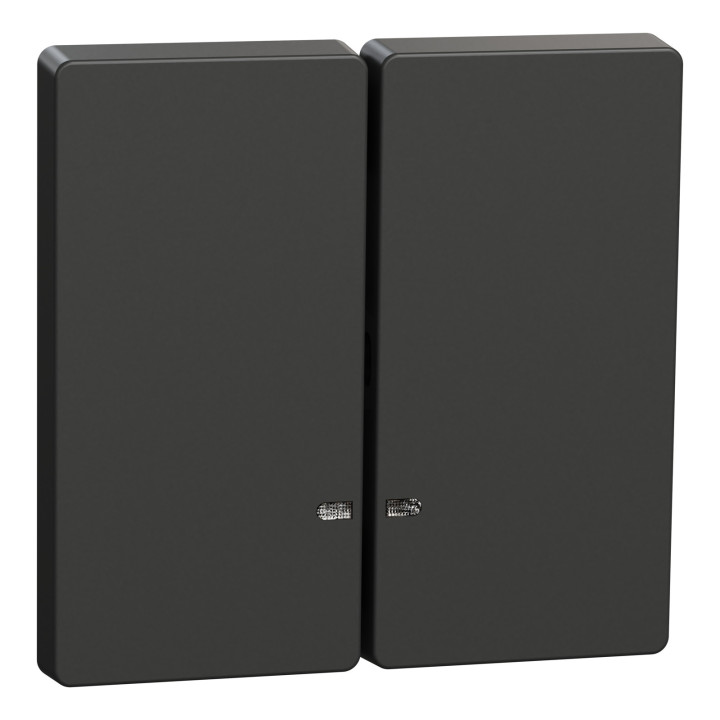 Лицьова панель вимикача Schneider Electric MEG3420-6034 Merten System D, антрацит · Schneider Electric · schneider-electric-meg3420-6034