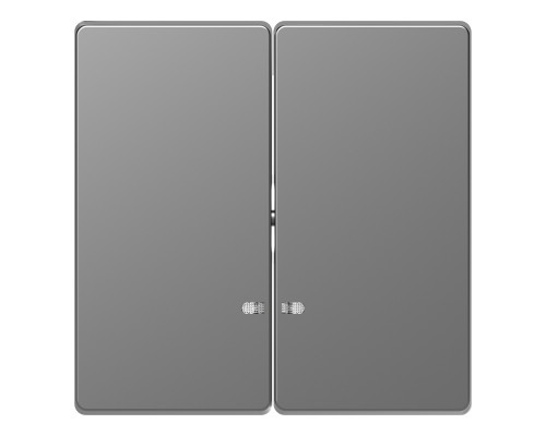 Лицьова панель вимикача Schneider Electric MEG3420-6036 Merten System D, нержавіюча сталь