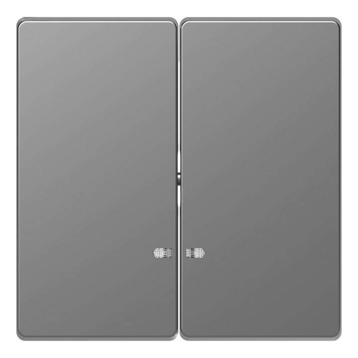 Лицьова панель вимикача Schneider Electric MEG3420-6036 Merten System D, нержавіюча сталь · Schneider Electric · schneider-electric-meg3420-6036