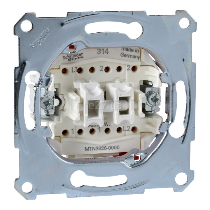 Вимикач 2-клавішний Schneider Electric MEG3626-0000 Merten QuickFlex · Schneider Electric · schneider-electric-meg3626-0000