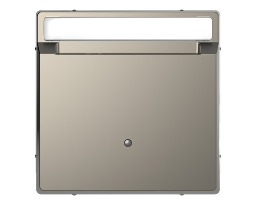 Лицьова панель карткового вимикача Schneider Electric MEG3854-6050 Merten System D, нікель