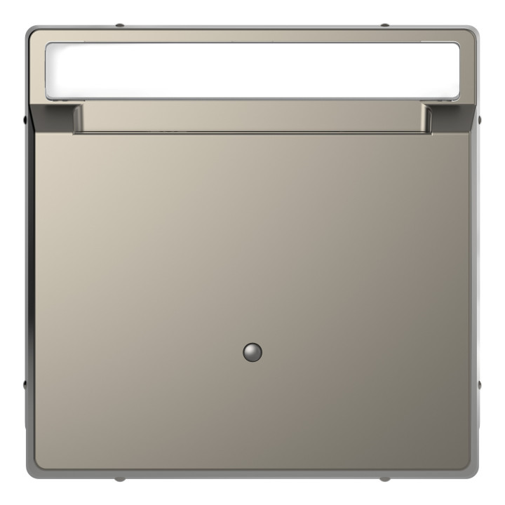 Лицьова панель карткового вимикача Schneider Electric MEG3854-6050 Merten System D, нікель · Schneider Electric · schneider-electric-meg3854-6050