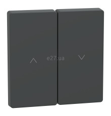 Лицьова панель вимикача для жалюзі Schneider Electric MEG3855-6034 Merten System D, антрацит