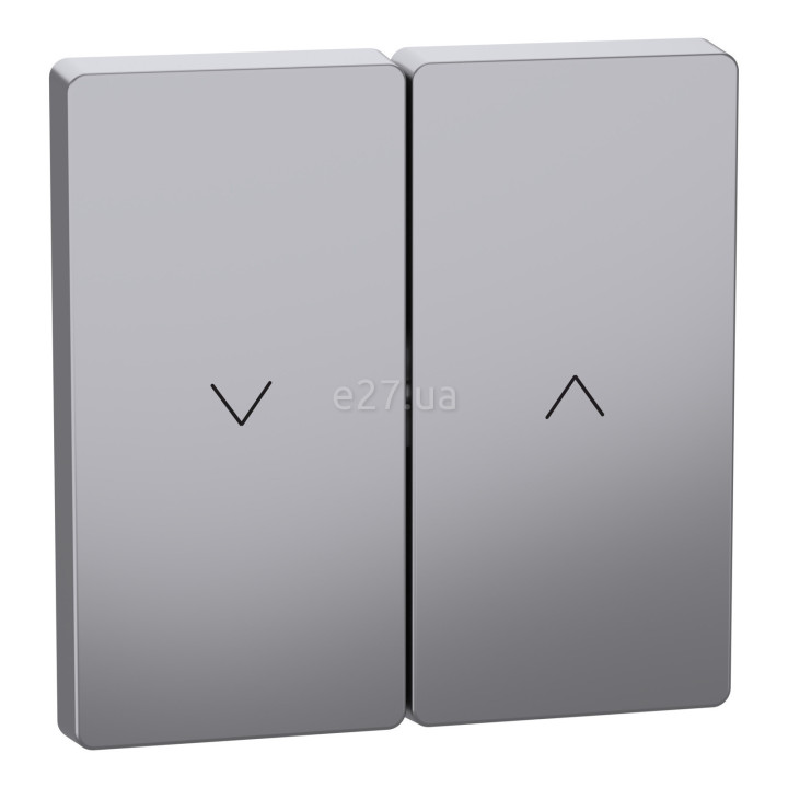 Лицьова панель вимикача для жалюзі Schneider Electric MEG3855-6036 Merten System D, нержавіюча сталь · Schneider Electric · schneider-electric-meg3855-6036